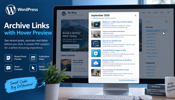 Add Hover Previews to WordPress Archive Links